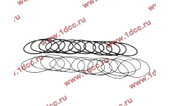 Кольцо уплотнительное гильзы цилиндра (комплект 12 тонких и 12 толстых) двигатель TD226B6G фото Хабаровск