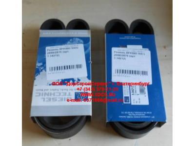 Ремень 8PK880 МAN 2688/2876 ЕВРОПА 3.34212 фото 1 Хабаровск